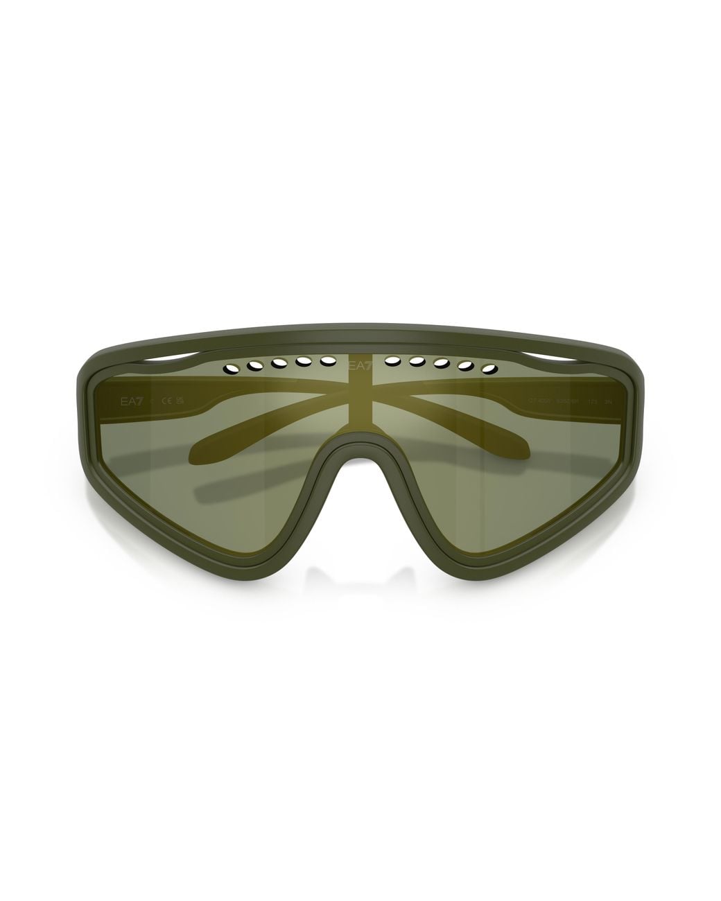 Moncler Green Q74005 63526R Sunglasses Injected Geometric Mirror for men