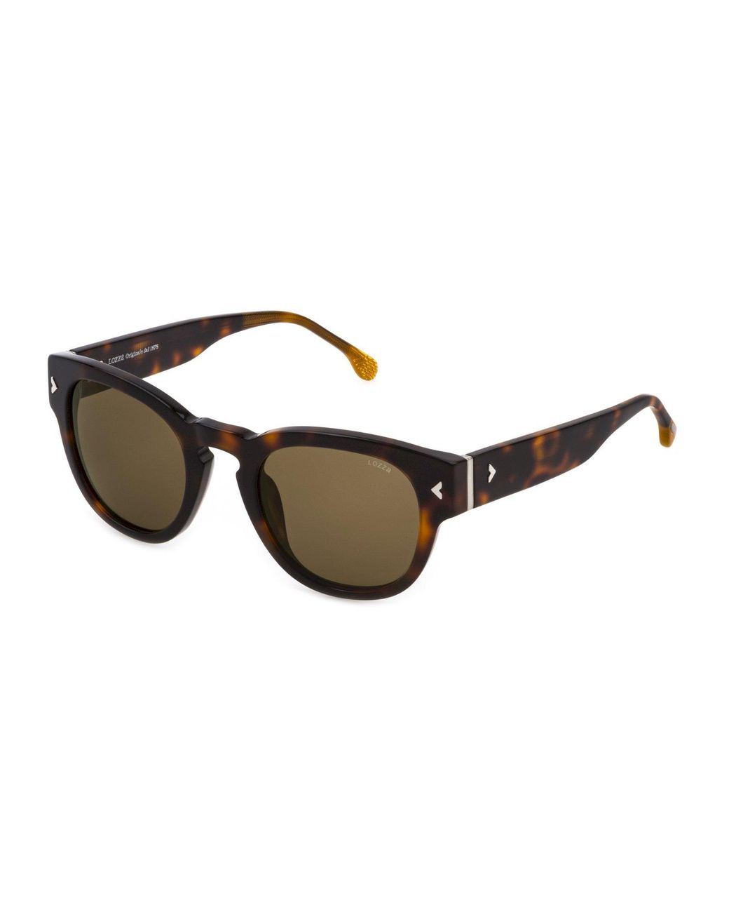 Lozza Black Sl4263 Agrigento 2 09Aj Sunglasses Acetate Round Normal
