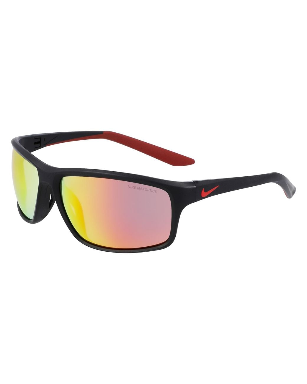 Nike Black Adrenaline 22 M Dv2155 010 Sunglasses Bio-Inject Squared Mirrored Photochromatic