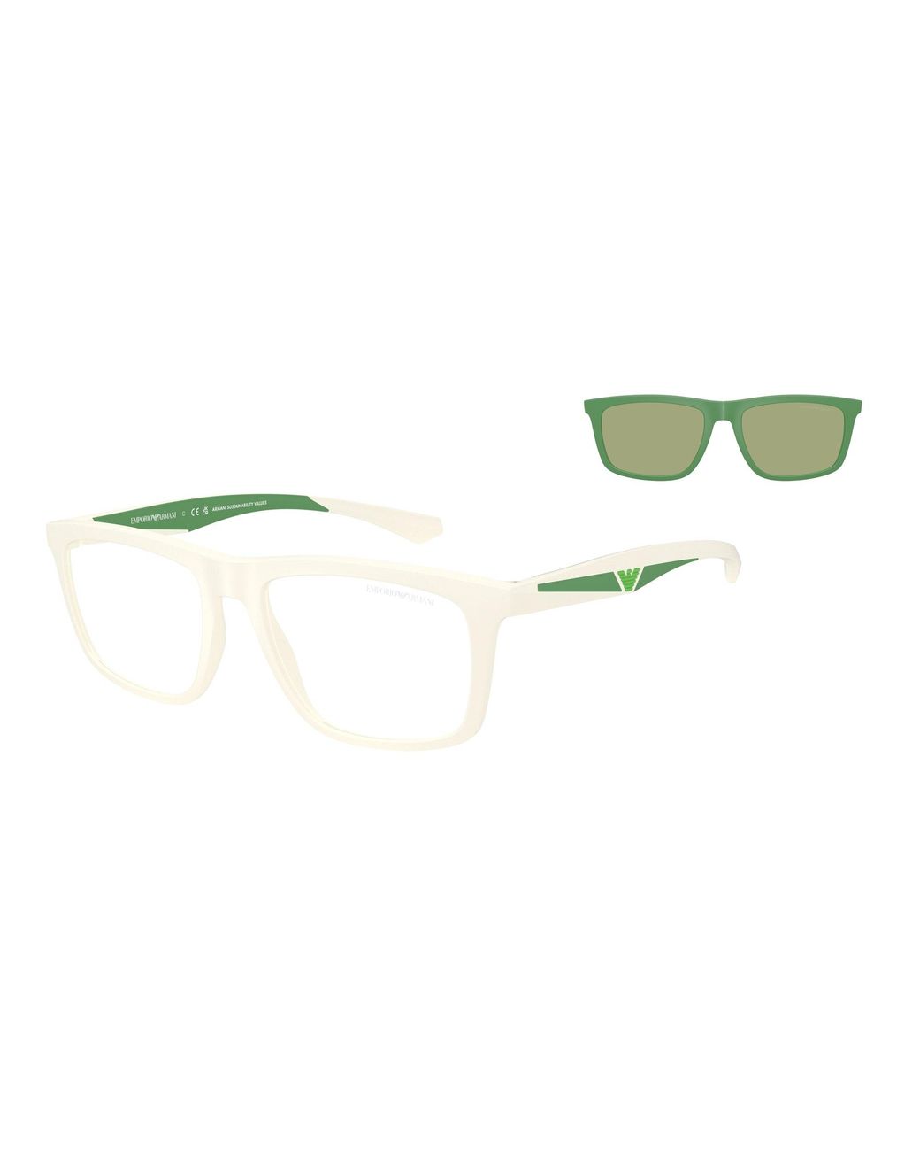 Emporio Armani Black Ea4235 61871W Sunglasses Injected Transparent Squared Normal for men