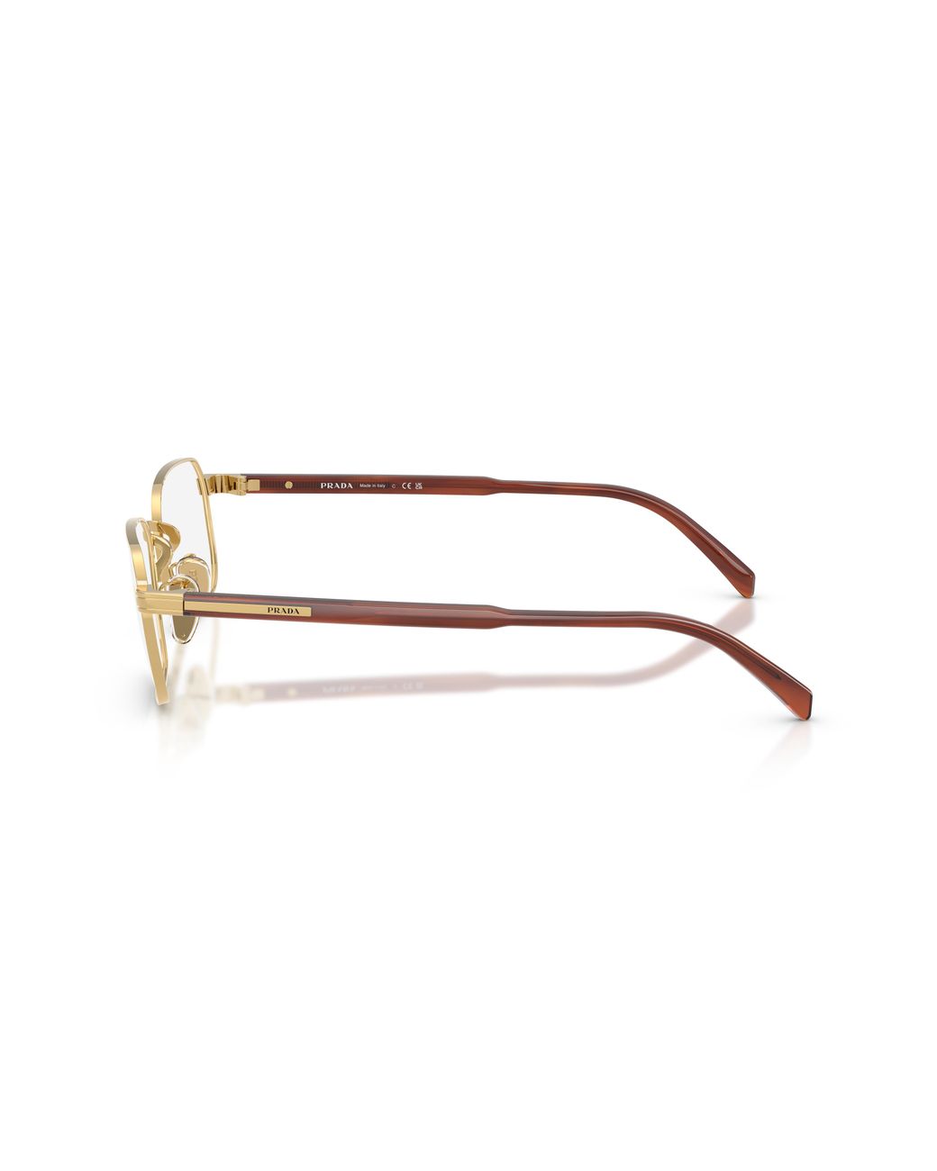 Prada Black Pr C50Vd 5Ak1O1 Optical Frames Metal Pillow Normal for men