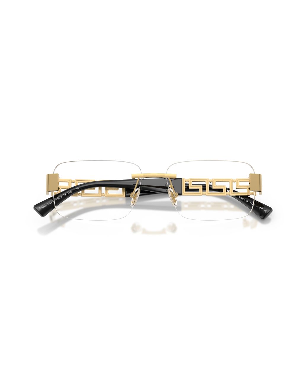 Versace Black Ve1310 1002 Optical Frames Metal Pillow Normal for men