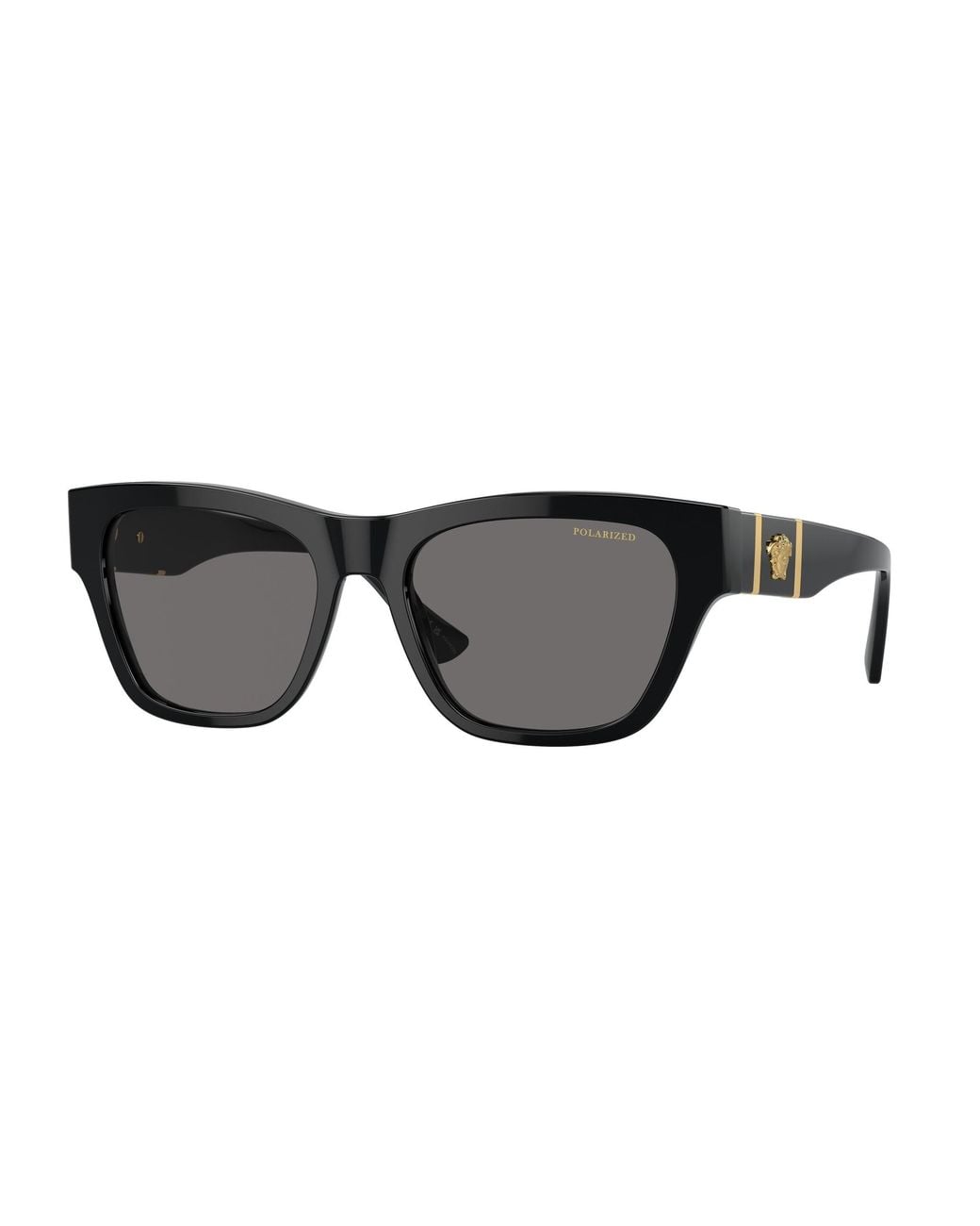 Versace Black Ve4457 Gb1/81 Sunglasses Acetate Squared Polarized for men