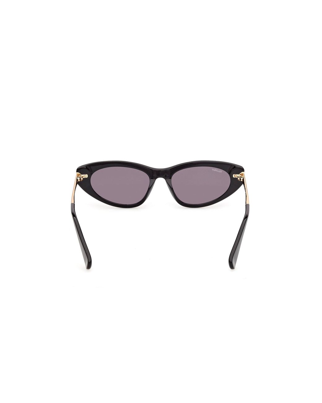 Max Mara Black Mm0214 01A Sunglasses Acetate Smoke Squared Normal