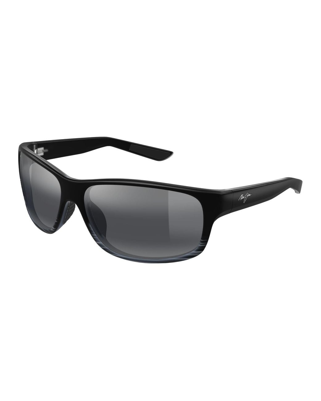 Maui Jim Black Mj0840S 001 Occhiali Da Sole Iniettato Grigio Squadrata