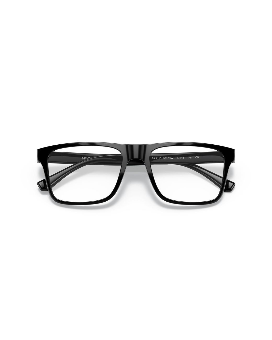 Emporio Armani Black Ea4115 50171W Sunglasses Plastic Clear Squared Clip-On for men