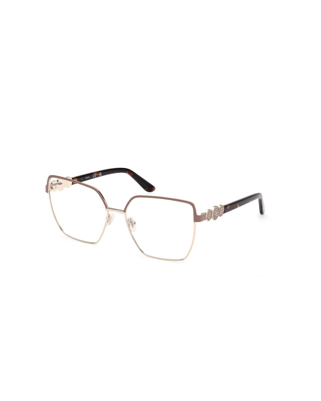 Guess Black Gu50229 058 Optical Frames Metal Squared Normal
