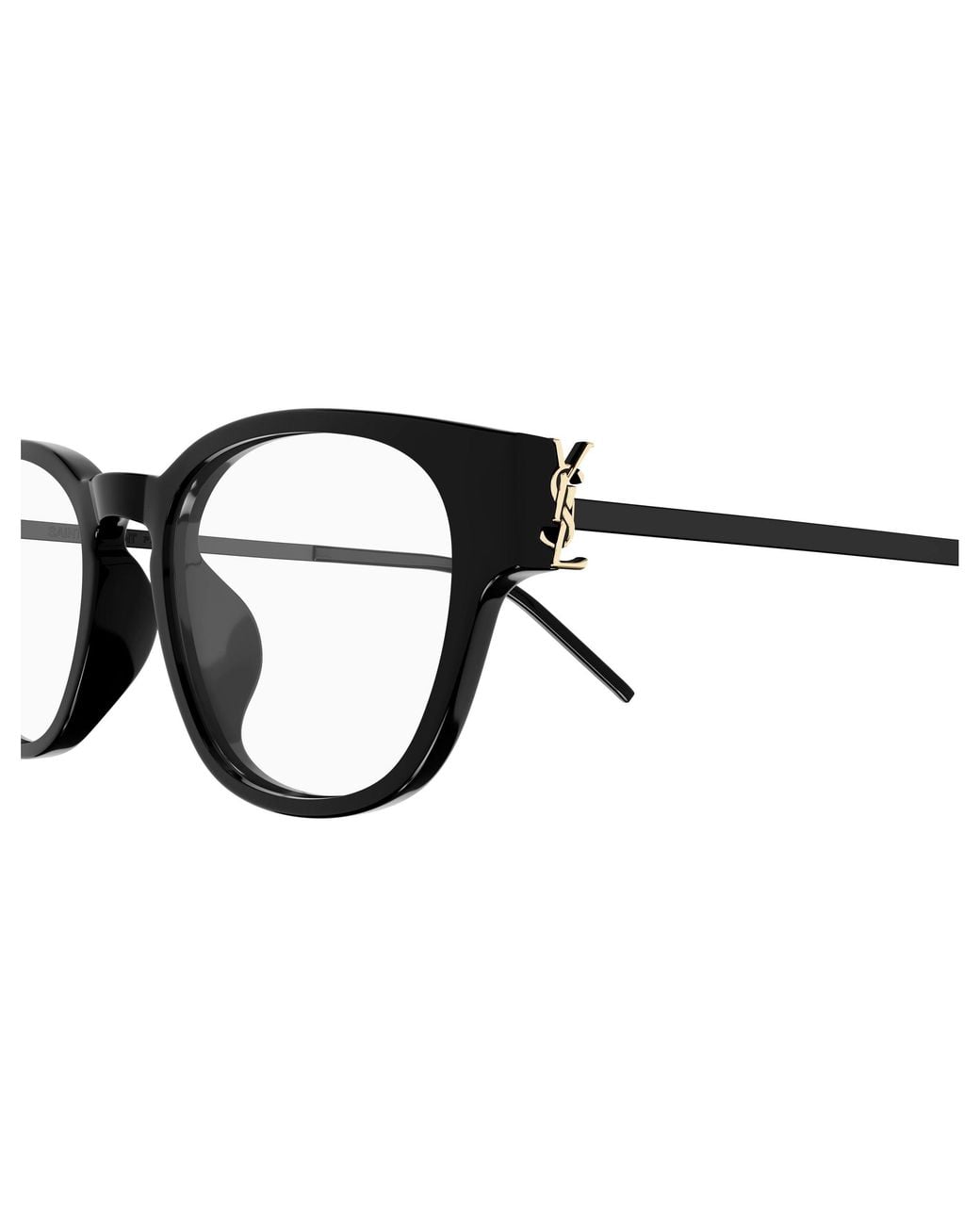 Saint Laurent Black Sl M48O_D/Fn 001 Optical Frames Acetate Transparent Squared