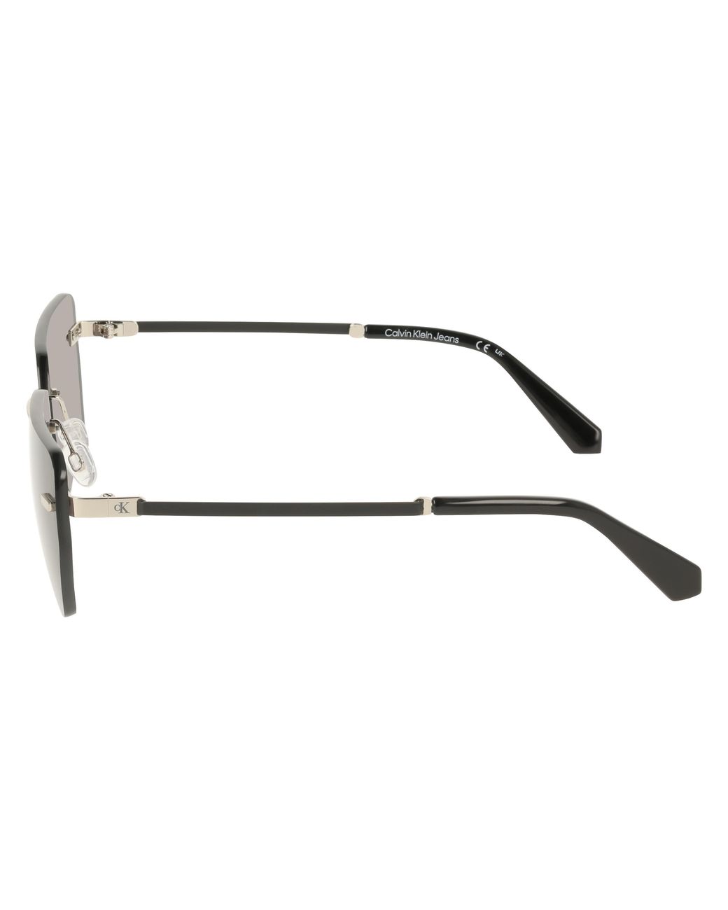 Calvin Klein Black Ckj25207S 043 Sunglasses Metal Squared Normal