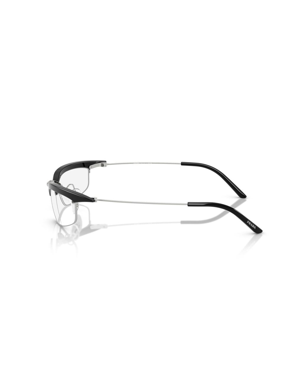 Prada Black Pr B50S Tzm08N Sunglasses Metal Transparent Squared Normal