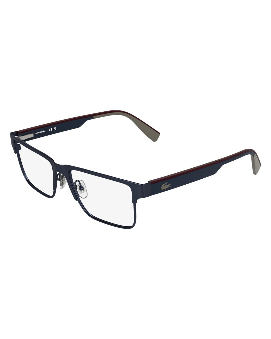 Lacoste Black L2318 002 Optical Frames Metal Squared Normal for men