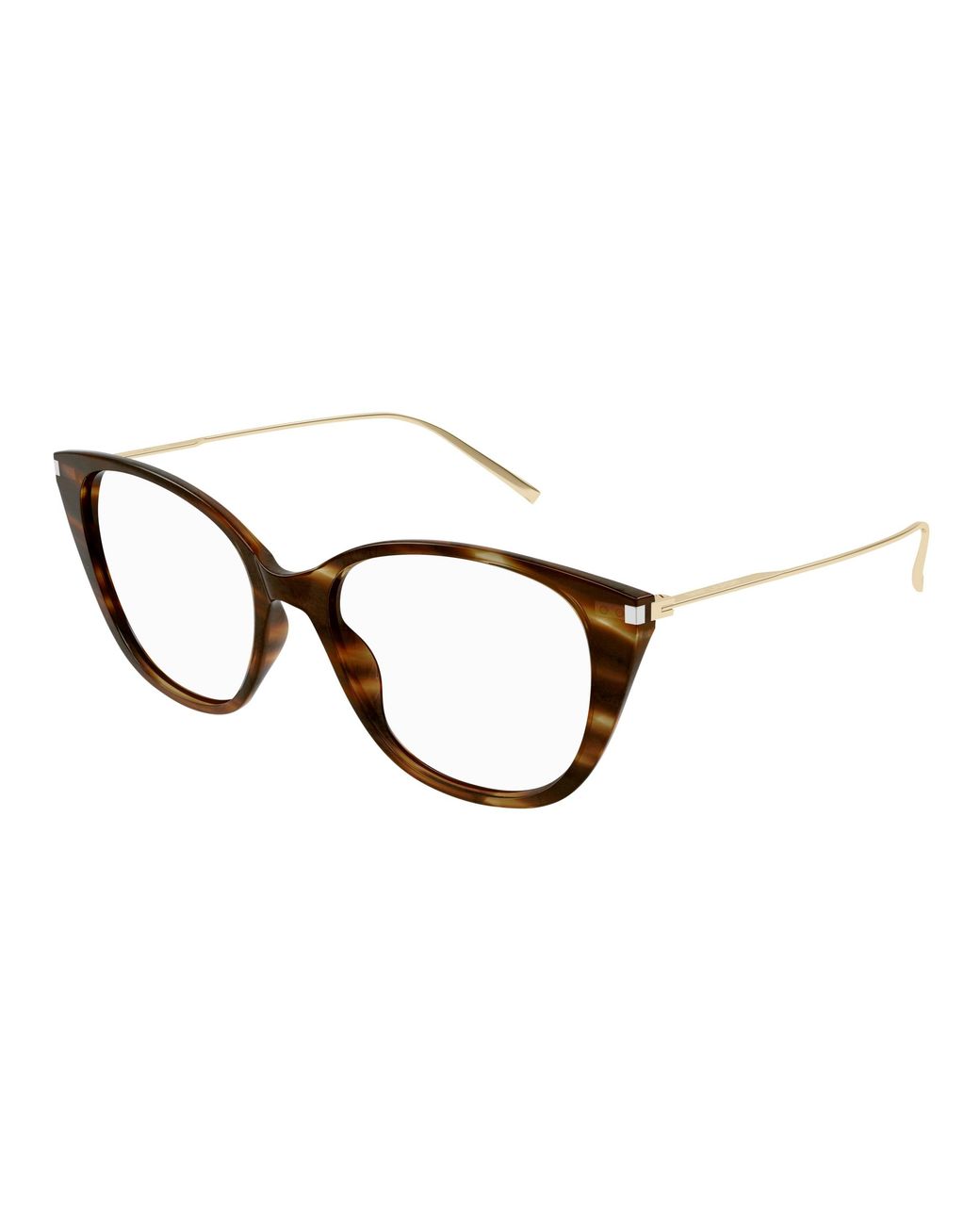Saint Laurent Black Sl 627 004 Optical Frames Acetate Transparent Cat Eye "Antiriflesso"
