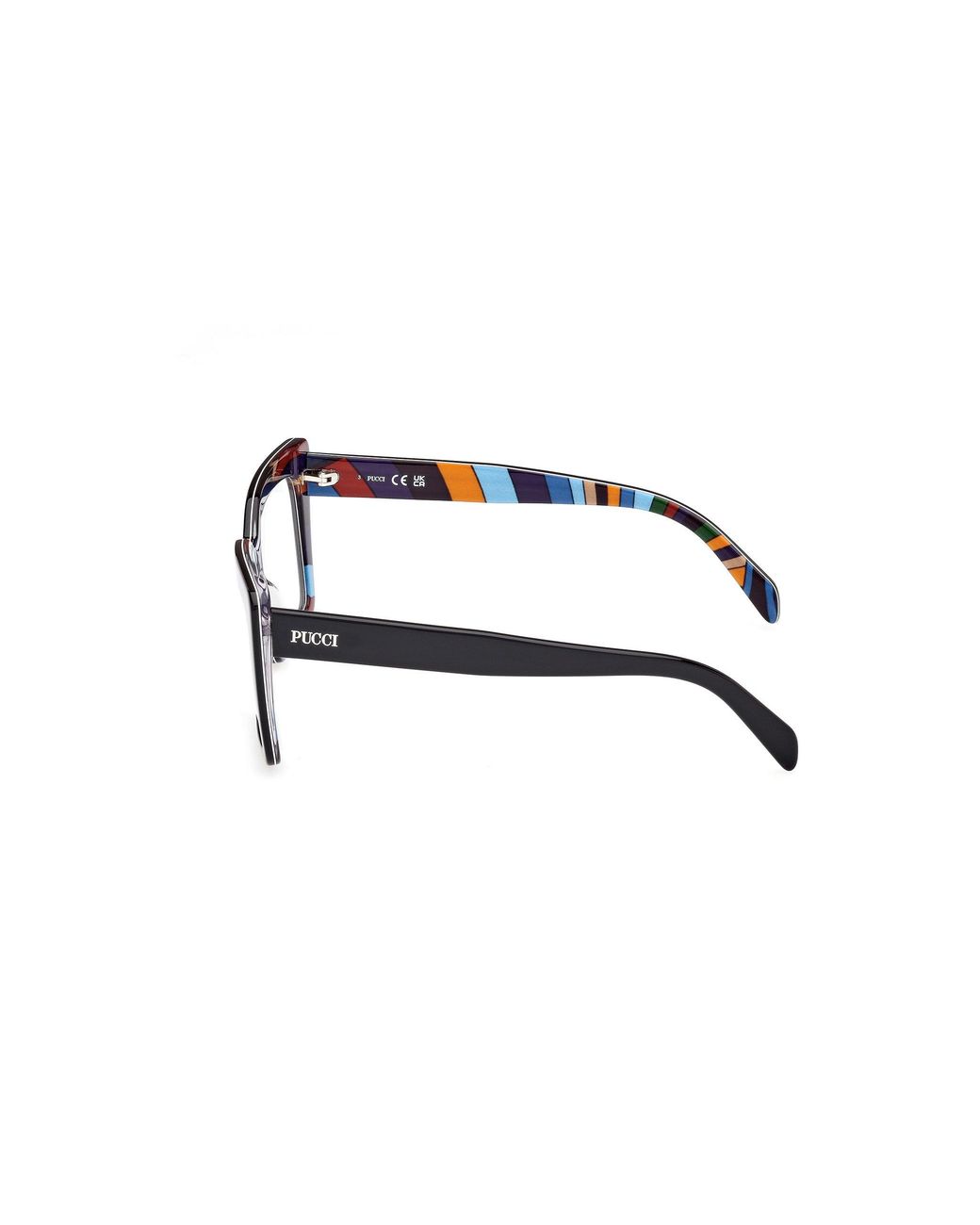 Emilio Pucci Black Ep5261 5 Optical Frames Acetate Squared Normal