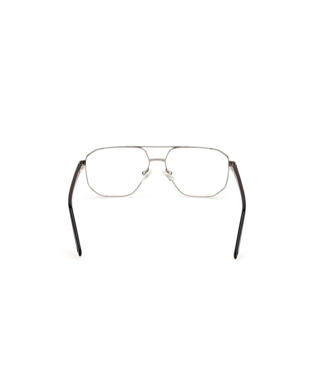 Guess Black Gu50135 5 Optical Frames Metal Squared Normal for men