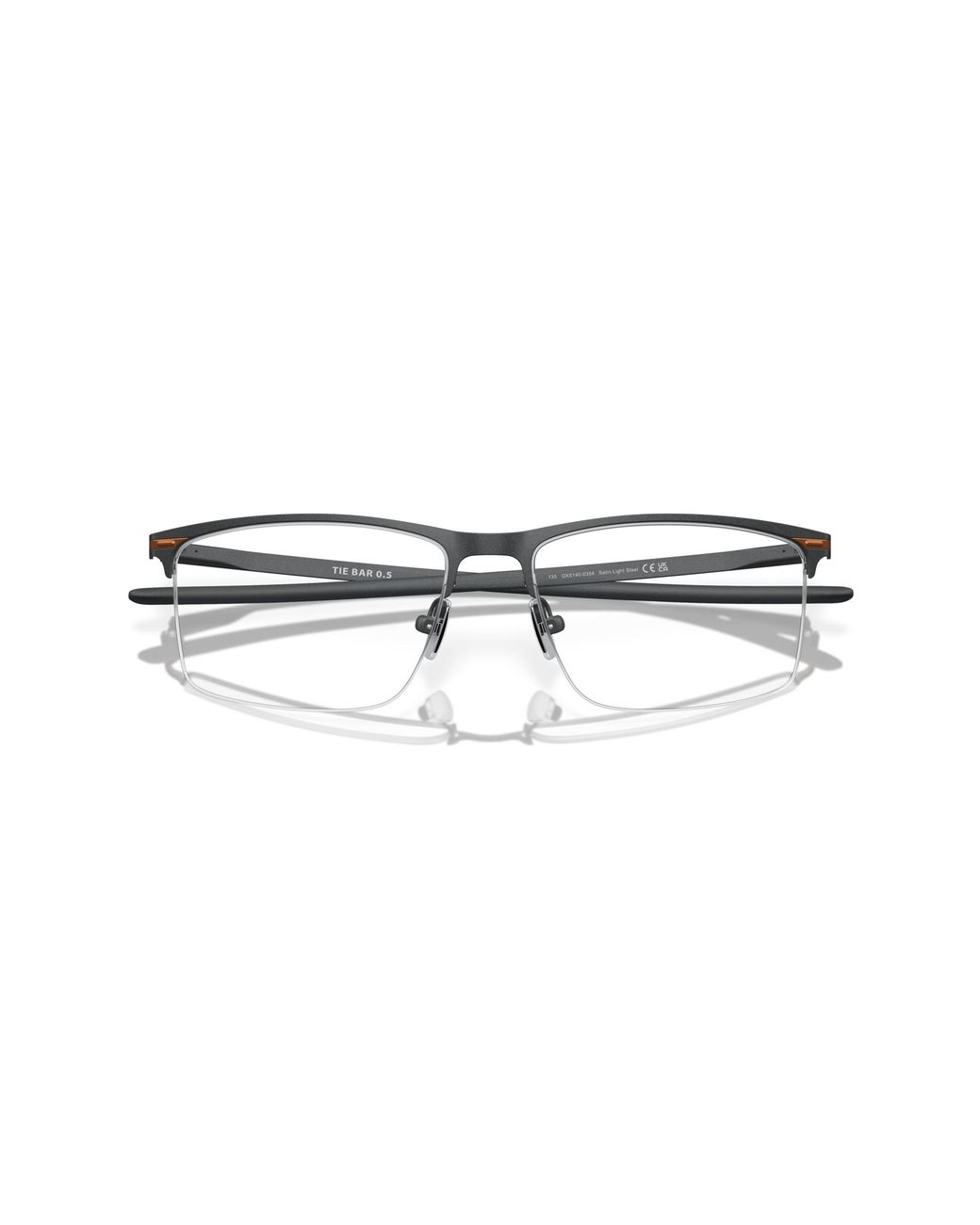 Oakley Black Ox5140 Tie Bar 0.5 514003 Optical Frames Titanium Squared for men