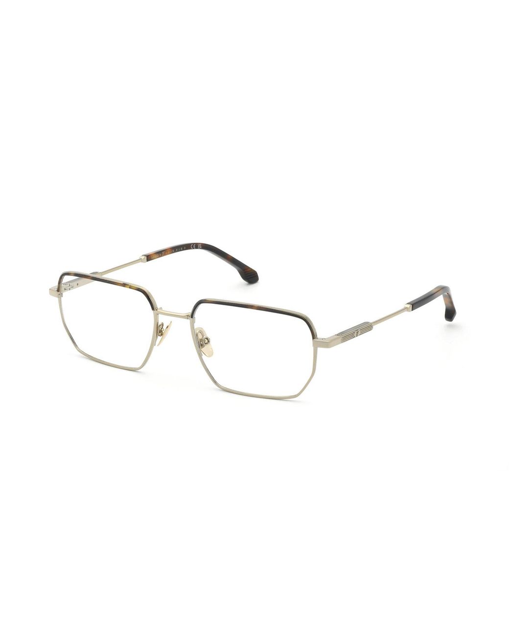 Lozza Black Vl2445 08Es Optical Frames Metal Geometric for men