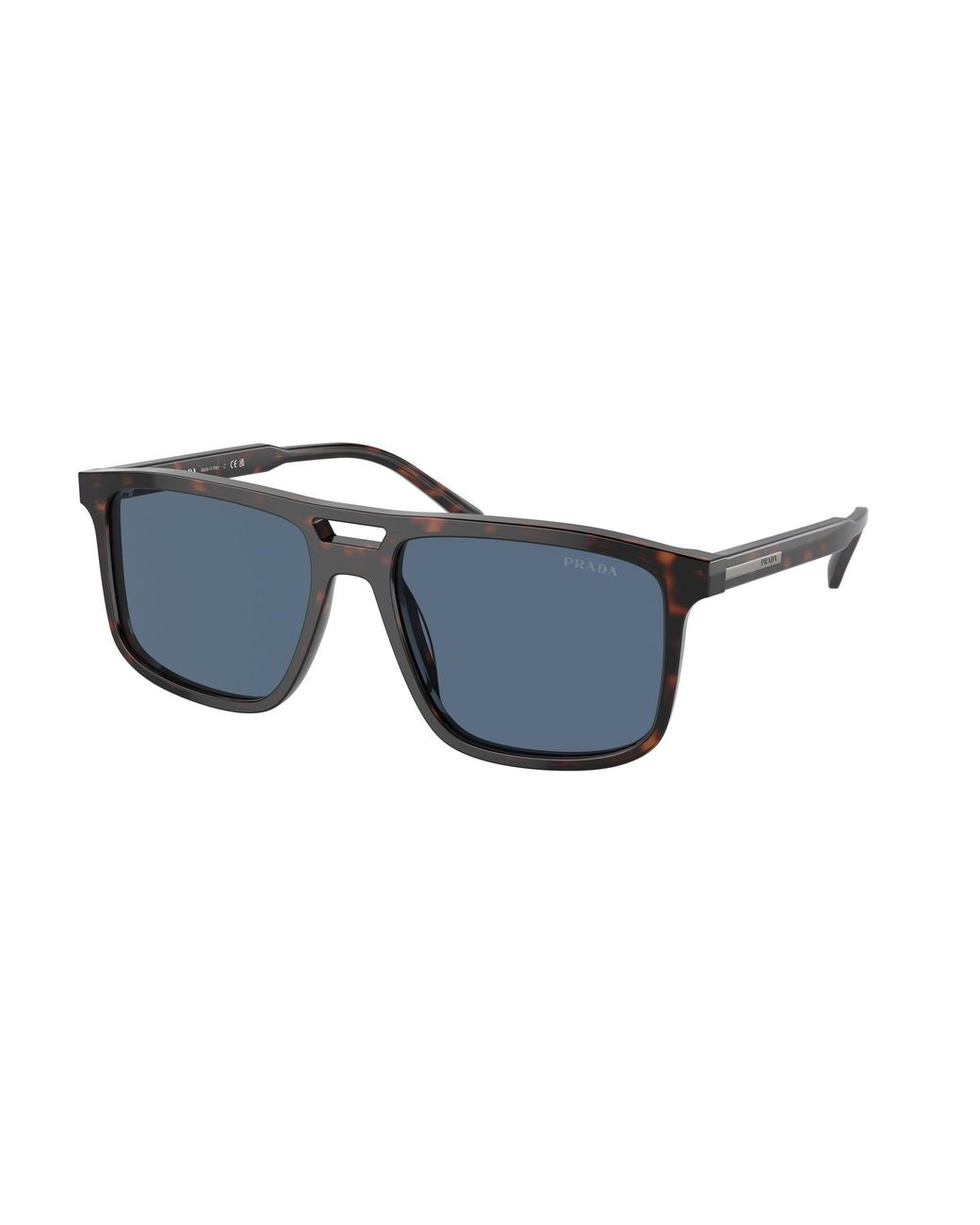 Prada Black Pr A22S 17N06A Sunglasses Acetate Squared Normal for men