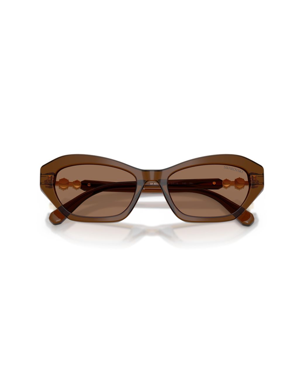 Swarovski Black Sk6048 108473 Sunglasses Acetate Cat Eye Normal