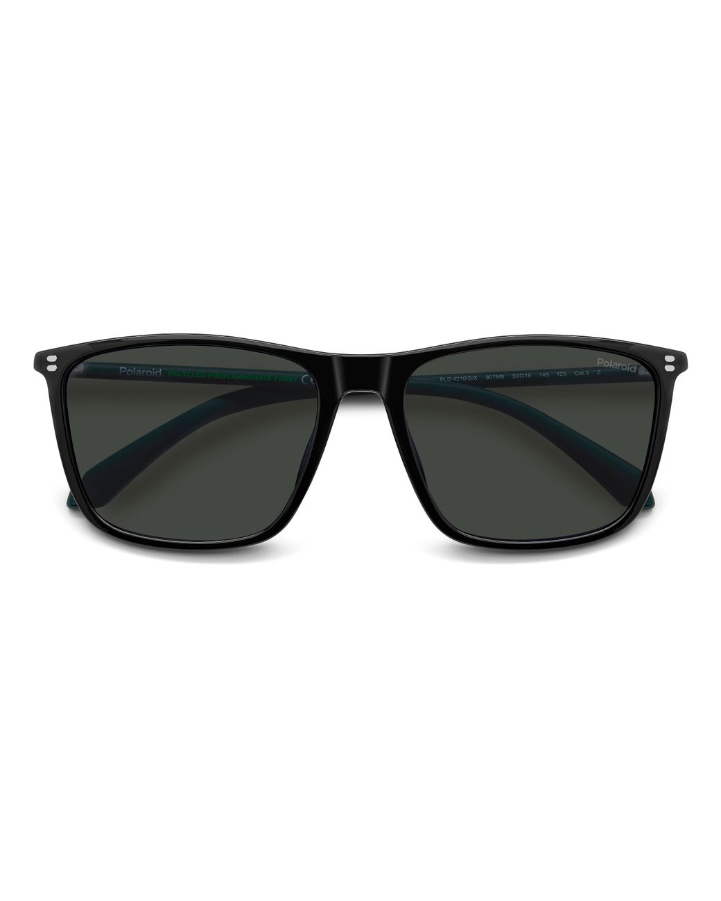 Polaroid Black Pld 4210/S/X 807/M9 Sunglasses Polycarbonate Squared Polarized for men