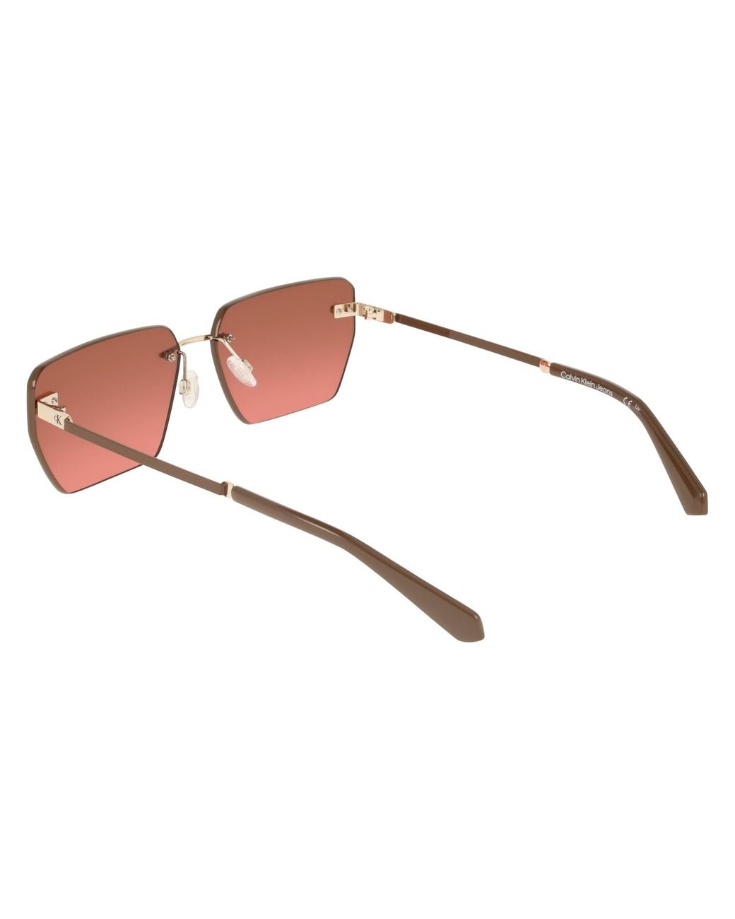 Calvin Klein Black Ckj25207S 725 Sunglasses Metal Squared Normal Shaded
