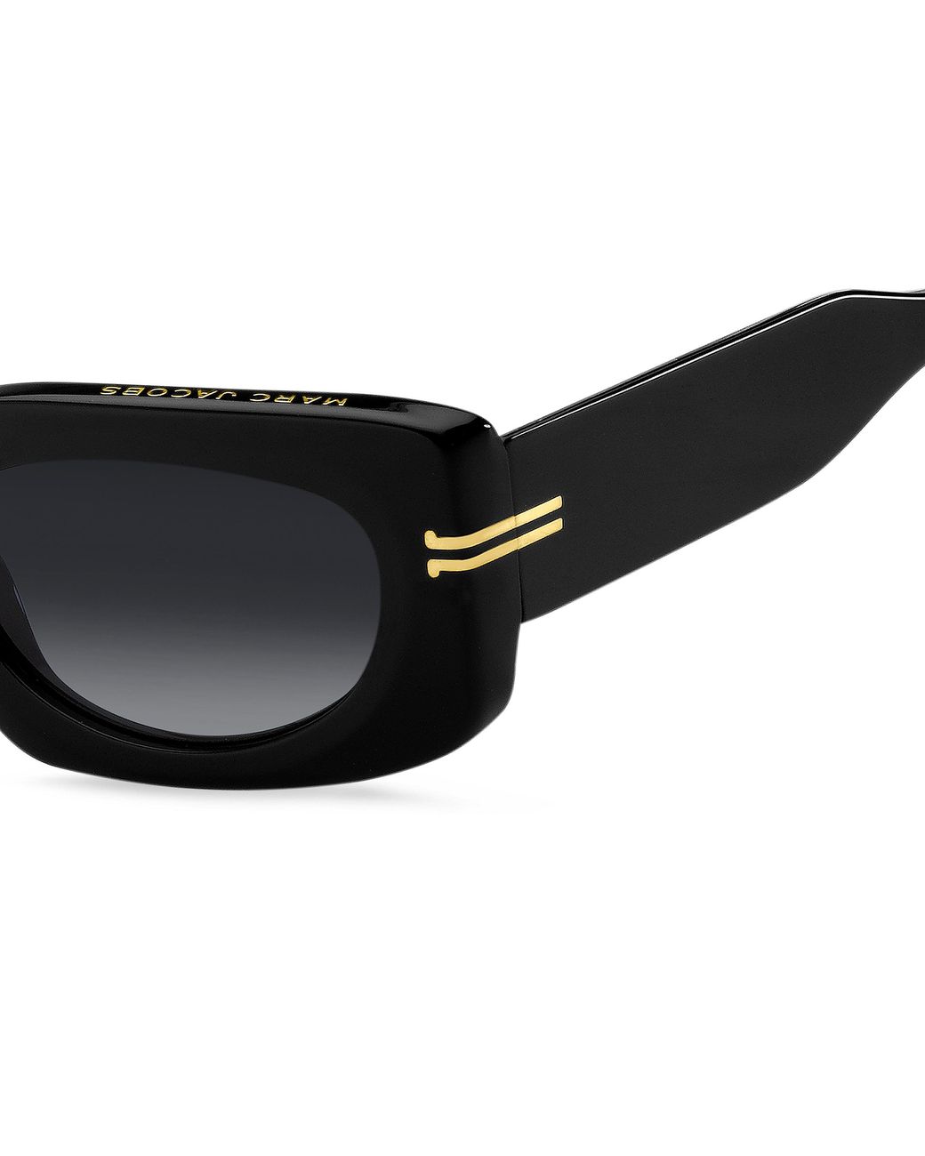 Marc Jacobs Black Mj 1075/S 807/9O Sunglasses Acetate Squared Shaded