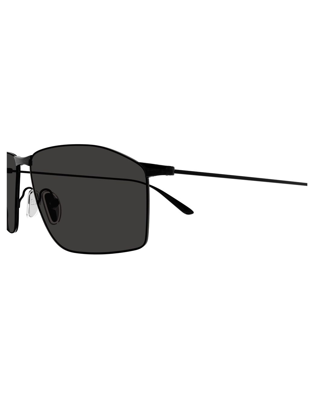 Balenciaga Black Bb0413S 001 Sunglasses Metal Squared for men
