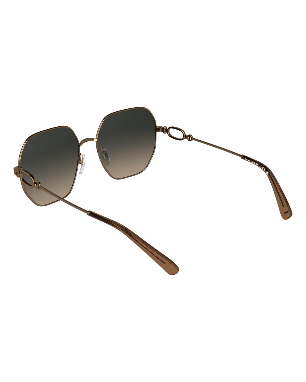 Longchamp Black Lo187S 734 Sunglasses Metal Squared Normal