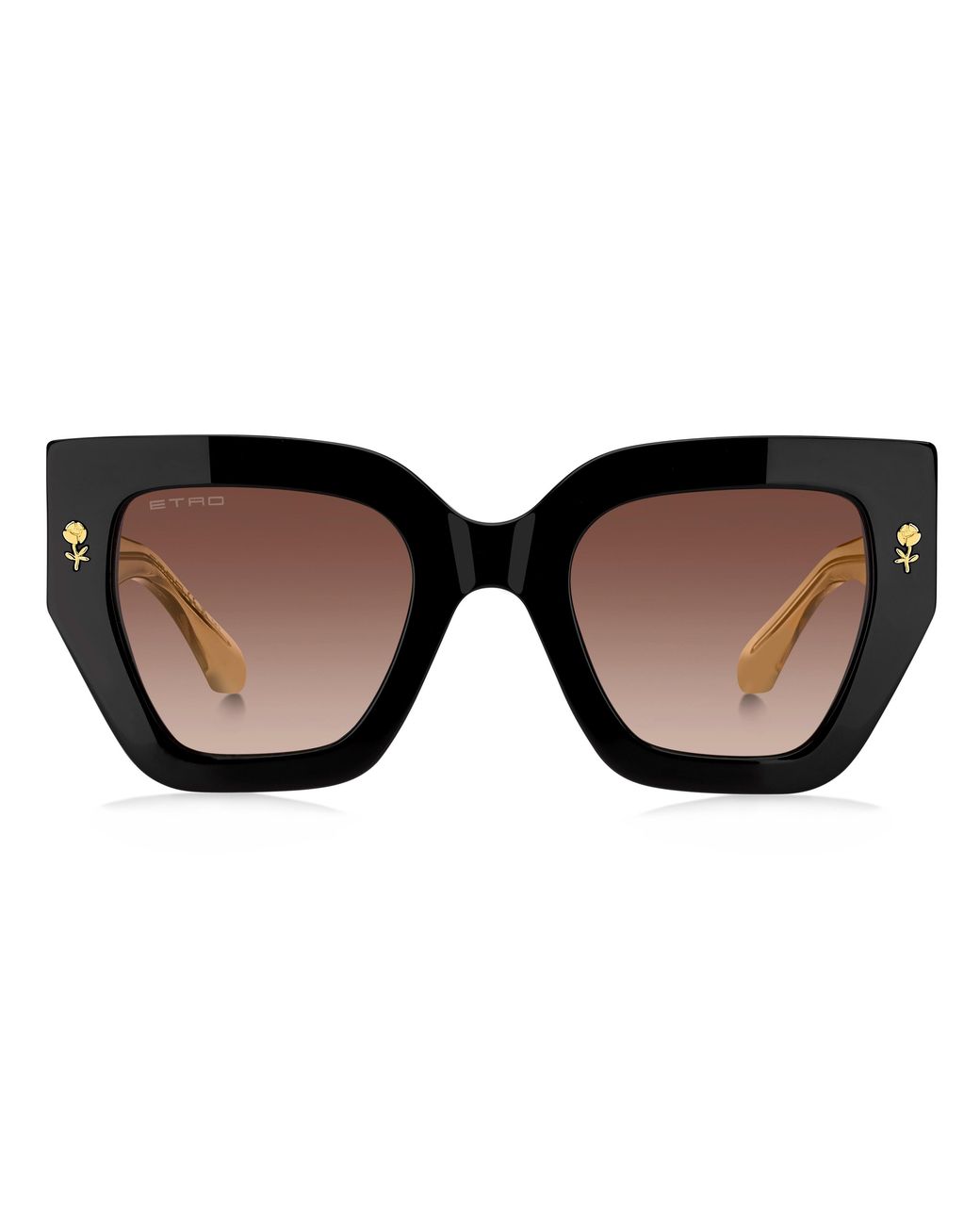 Etro Black 0010/S 71C/Ha Sunglasses Acetate Squared Normal Shaded