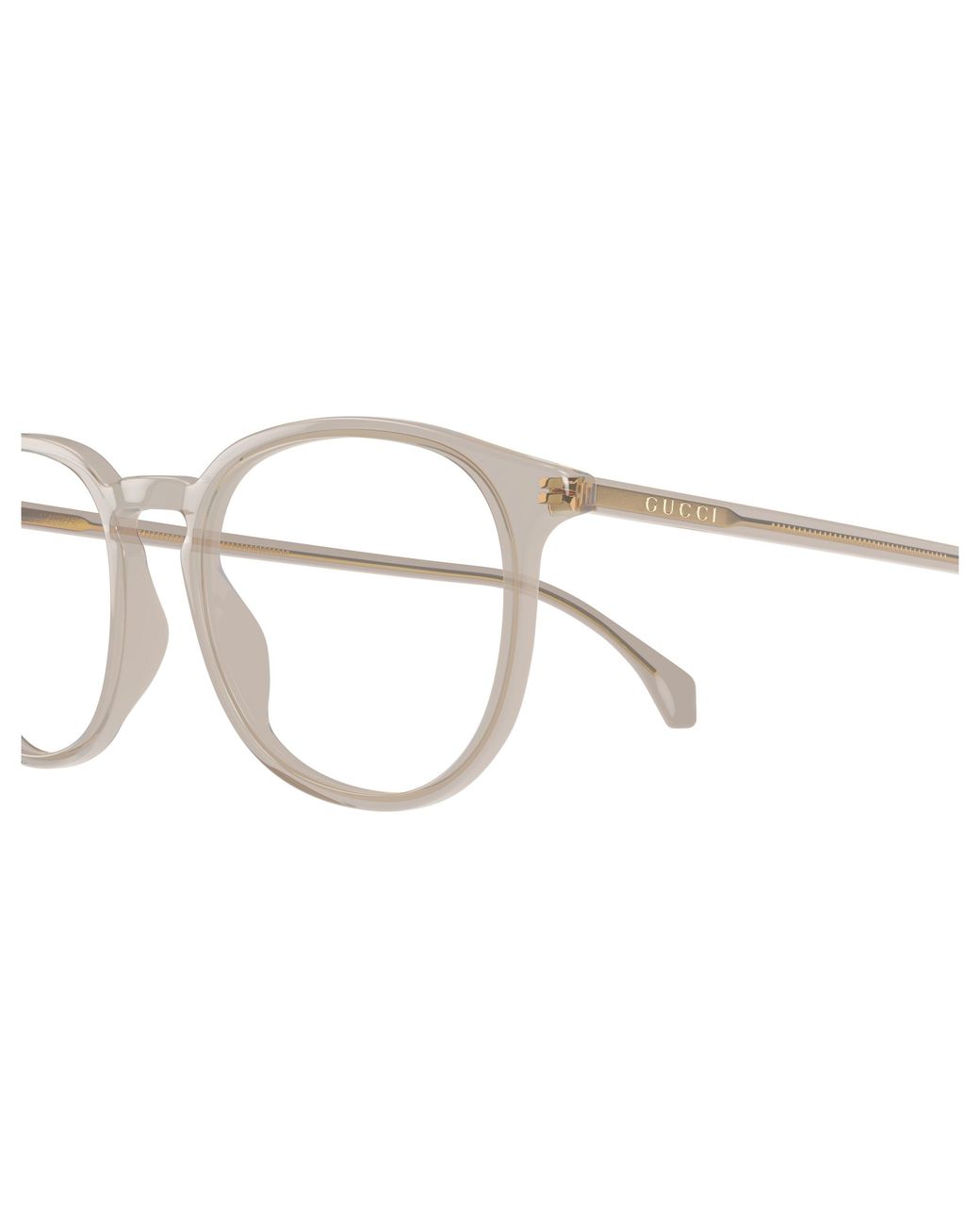 Gucci Black Gg0551O 020 Optical Frames Acetate Transparent Round for men