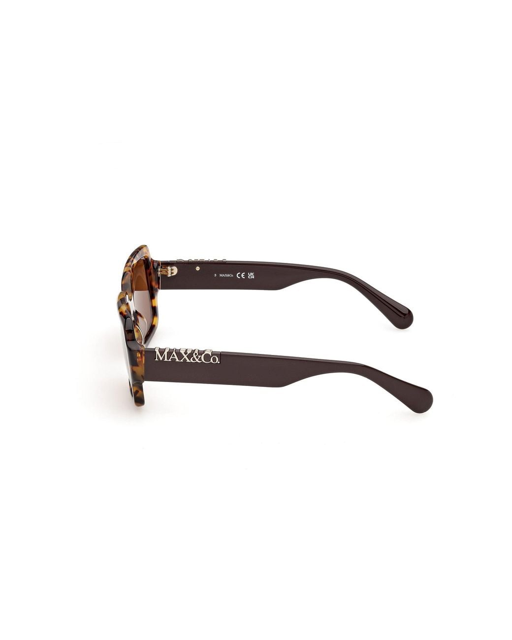 MAX&Co. Black Mo0168 53E Sunglasses Acetate Squared Normal