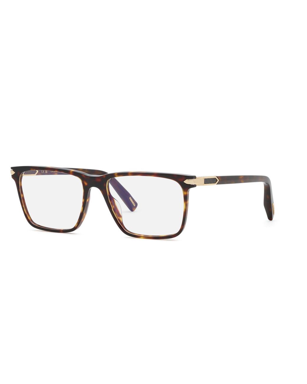 Chopard Black Vch409 909 Optical Frames Acetate Squared for men