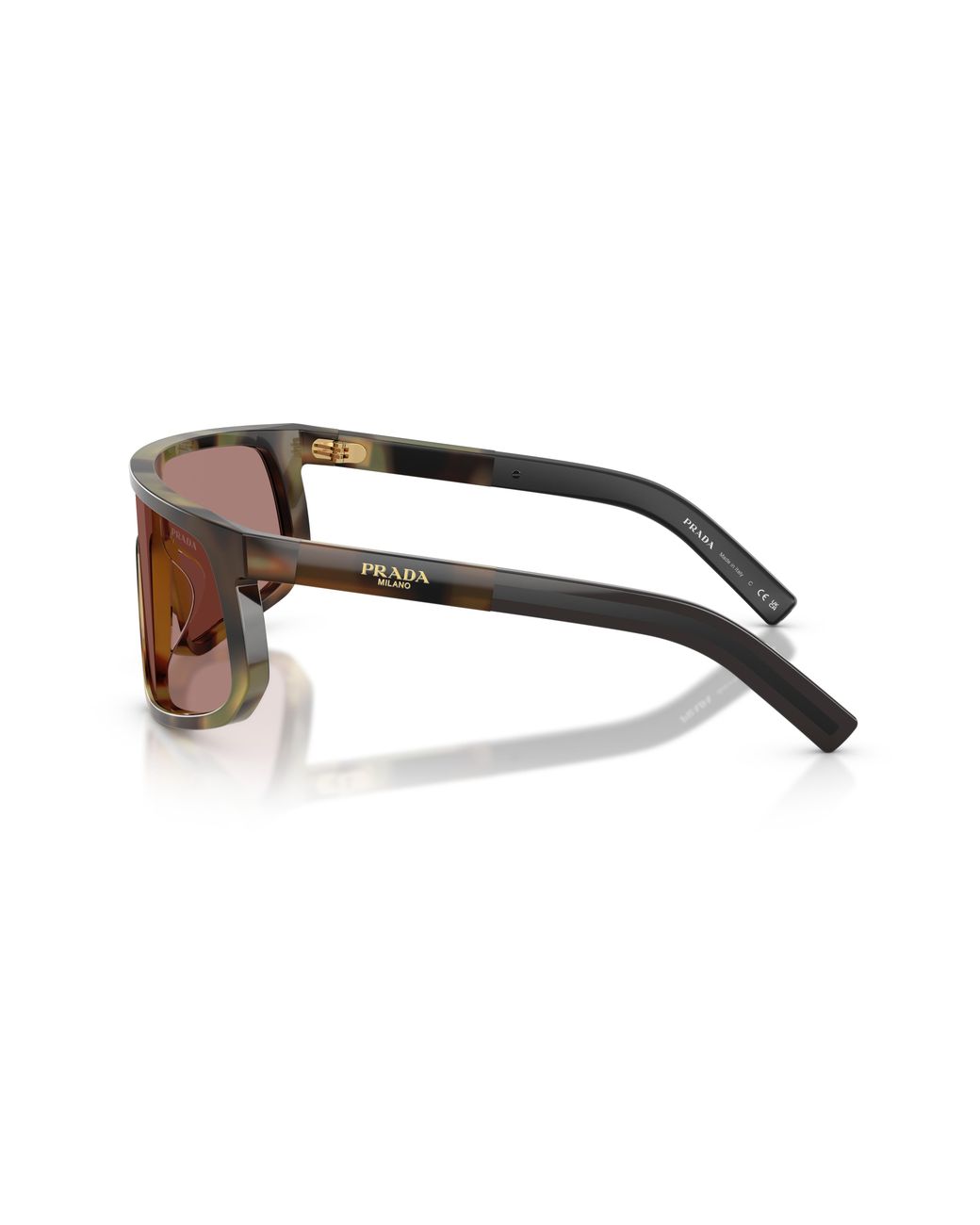 Prada Black Pr D21Su 22P60B Sunglasses Acetate Squared Normal for men