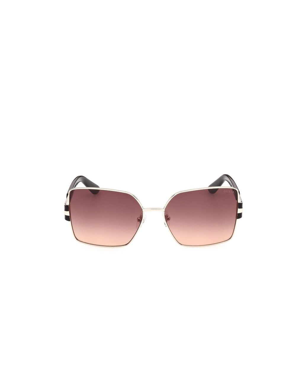 Guess Black Gu00357 32T Sunglasses Metal Bordeaux Butterfly Normal