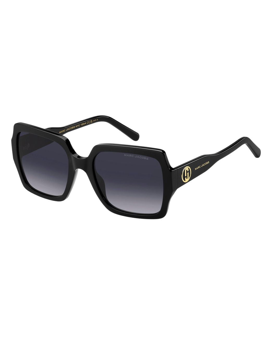 Marc Jacobs Black Marc 731/S 807/9O Sunglasses Acetate Squared Shaded