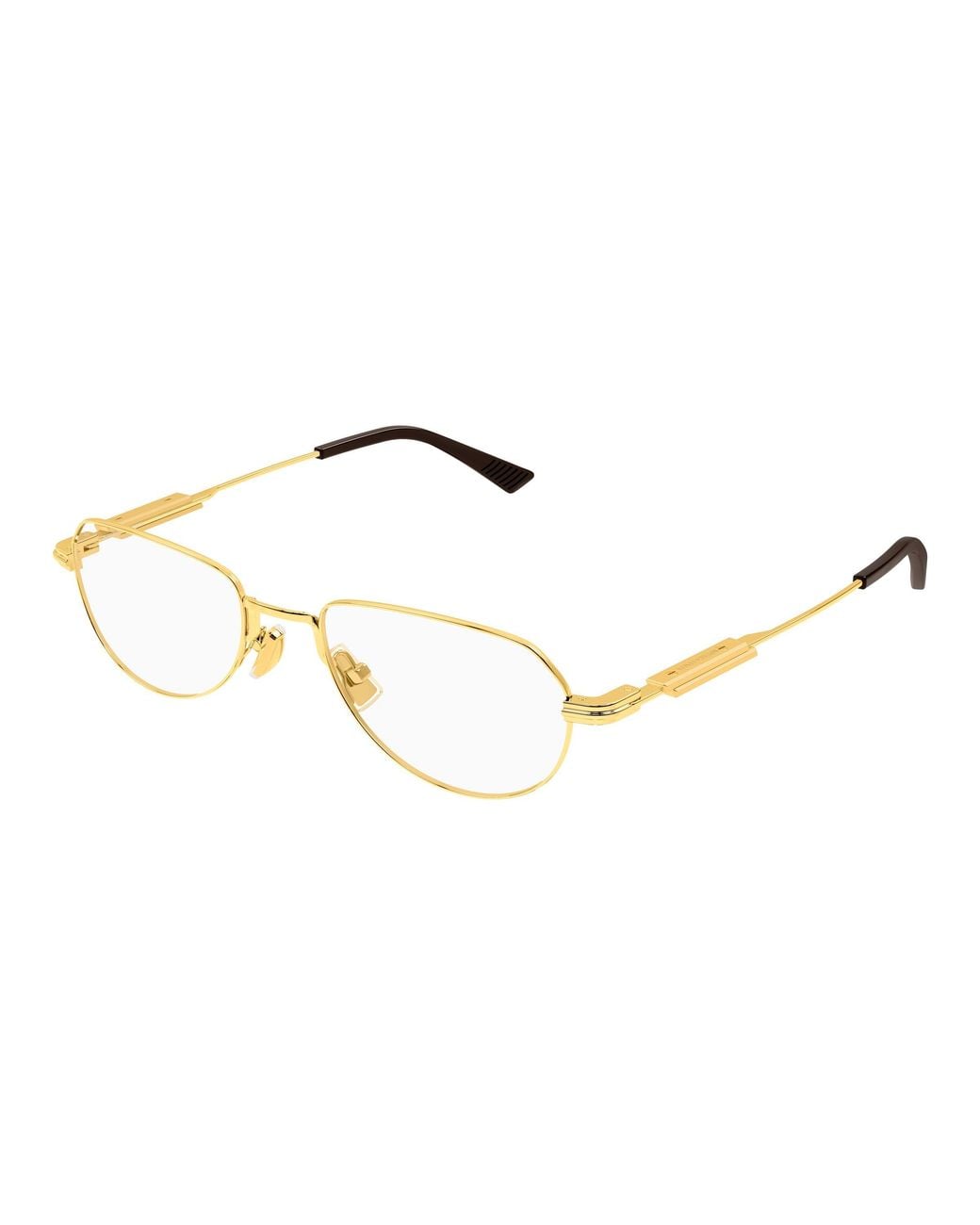 Bottega Veneta Black Bv1510O 002 Optical Frames Metal Transparent Round
