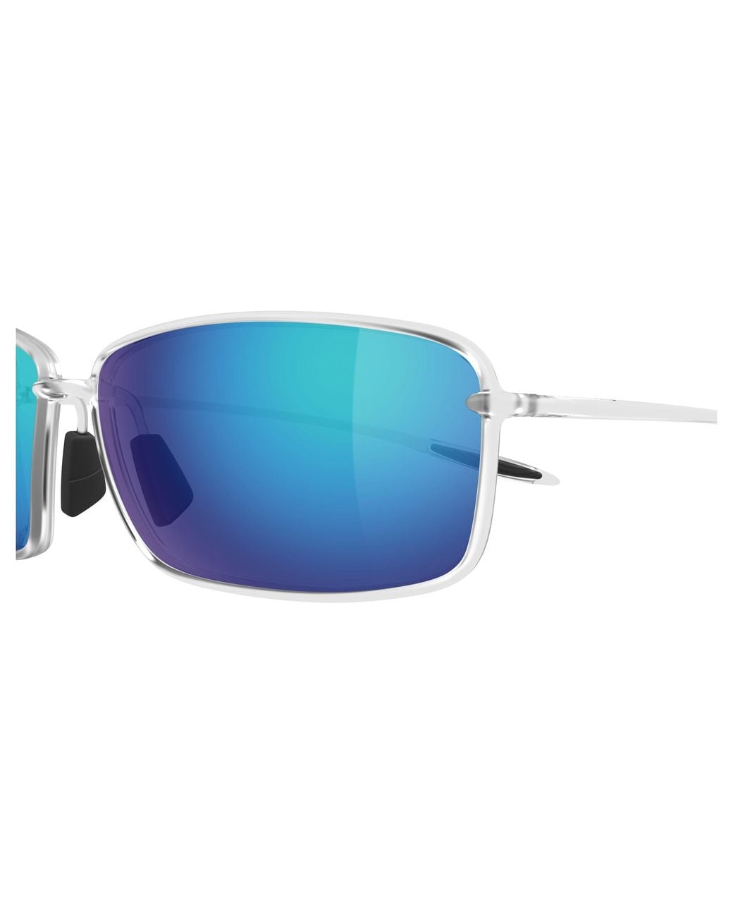 Maui Jim Black Mj0371S 003 Occhiali Da Sole Iniettato Blu Squadrata