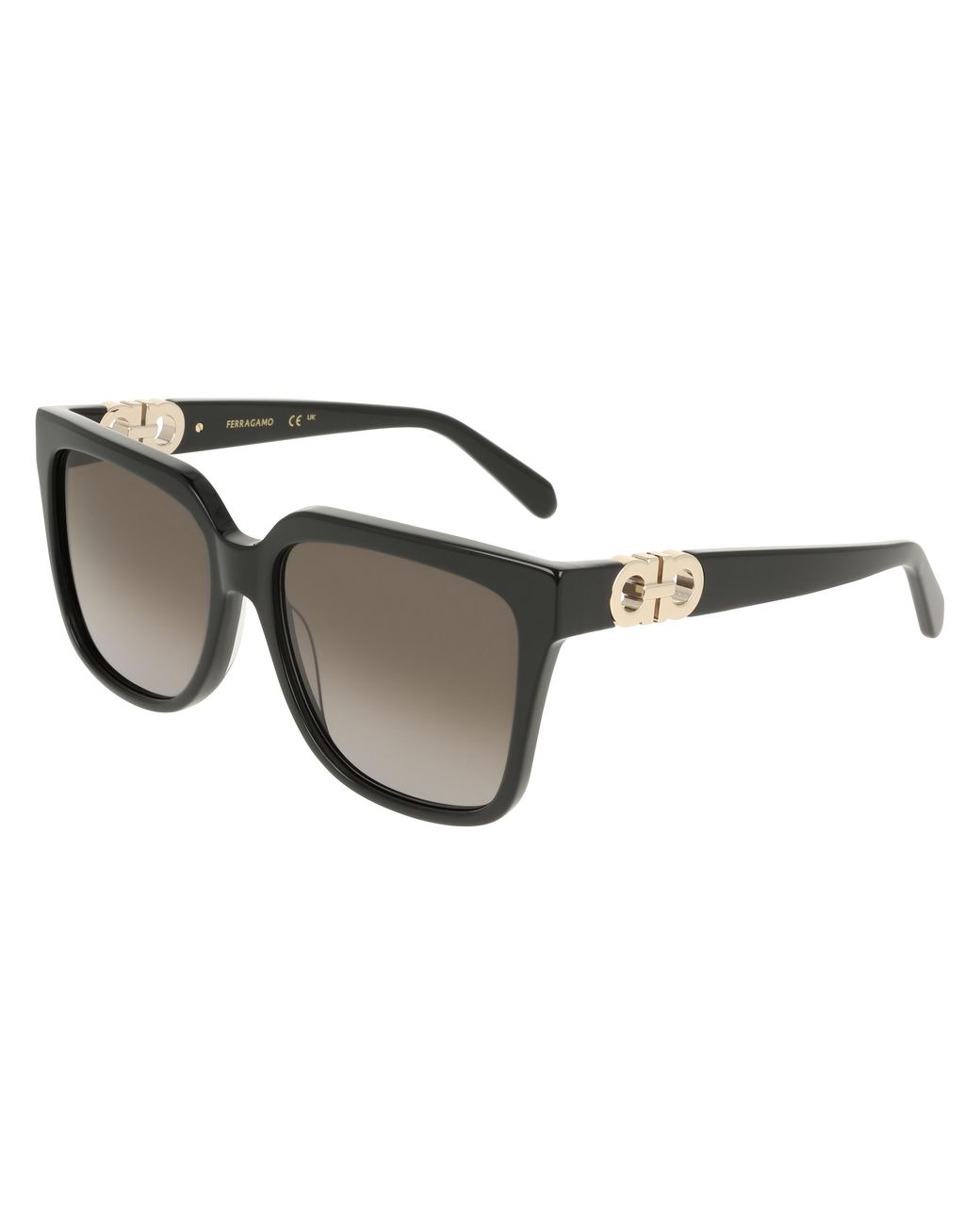 Ferragamo Black Sf2109S 001 Sunglasses Acetate Squared Normal