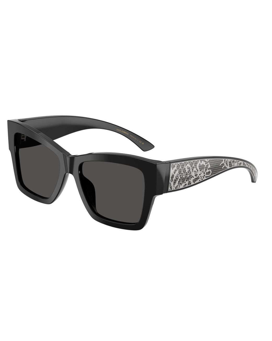 Dolce & Gabbana Black Dg4493 501/87 Sunglasses Acetate Squared Normal