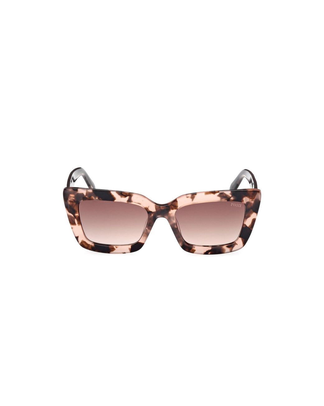 Emilio Pucci Black Ep0202 55F Sunglasses Acetate Squared Normal