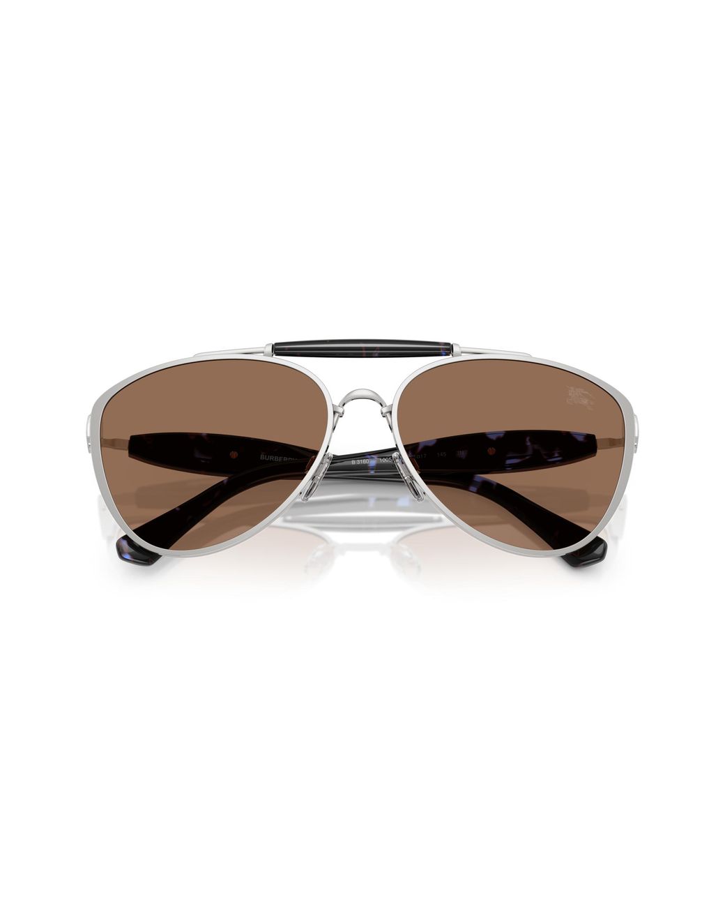 Burberry Black Be3160 100573 Sunglasses Metal Pilot Normal
