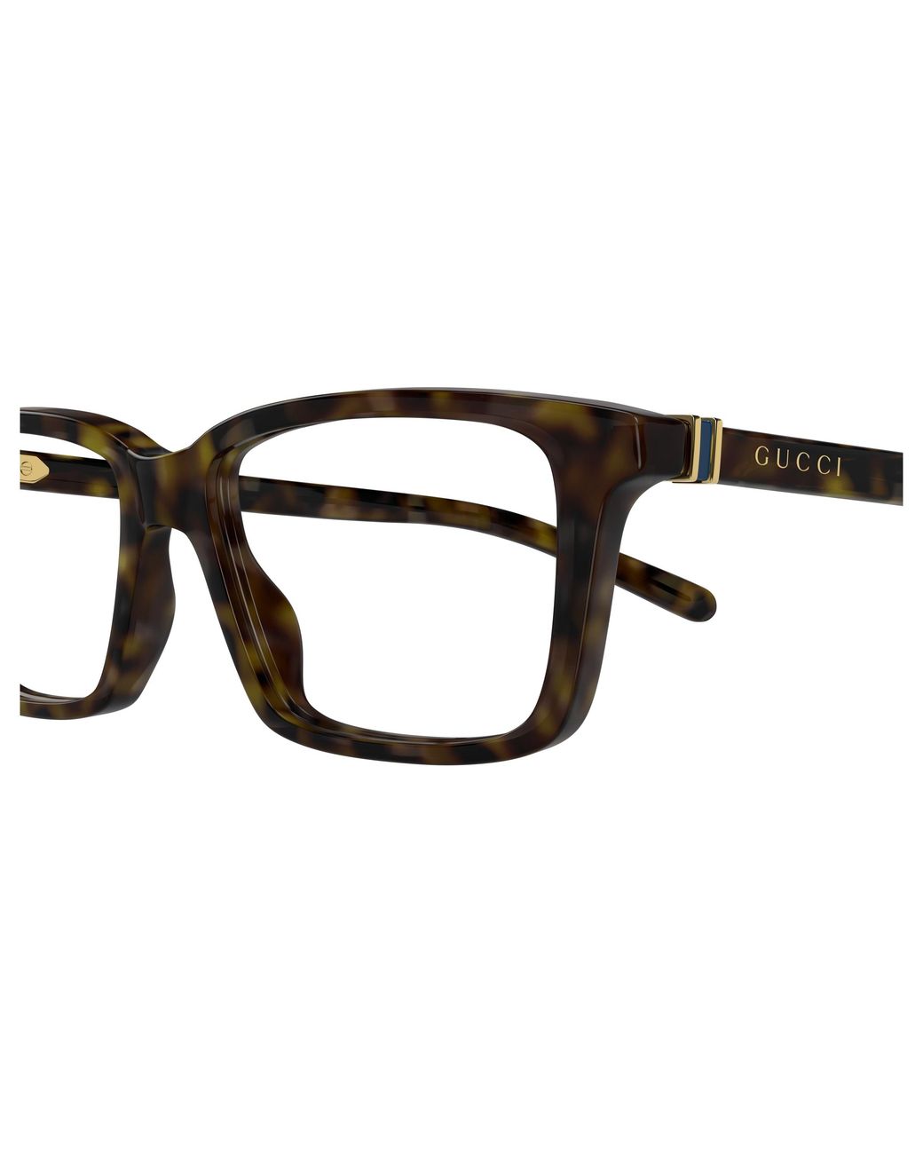 Gucci Black Gg1672O 002 Optical Frames Acetate Transparent Squared for men
