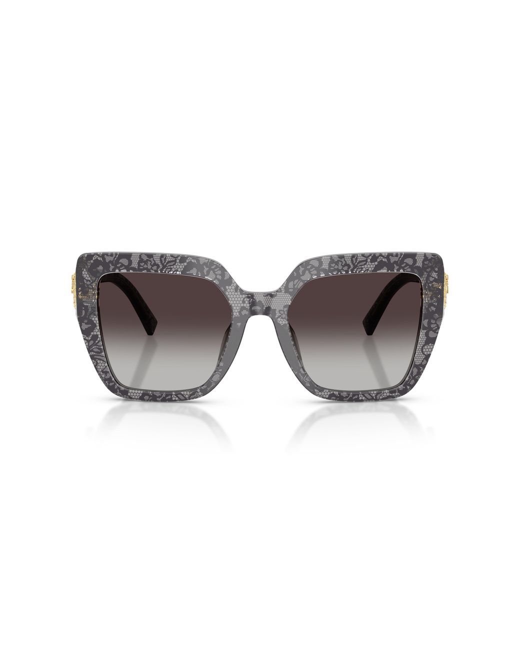Dolce & Gabbana Black Dg4538 34718G Sunglasses Acetate Squared Normal Nuanced