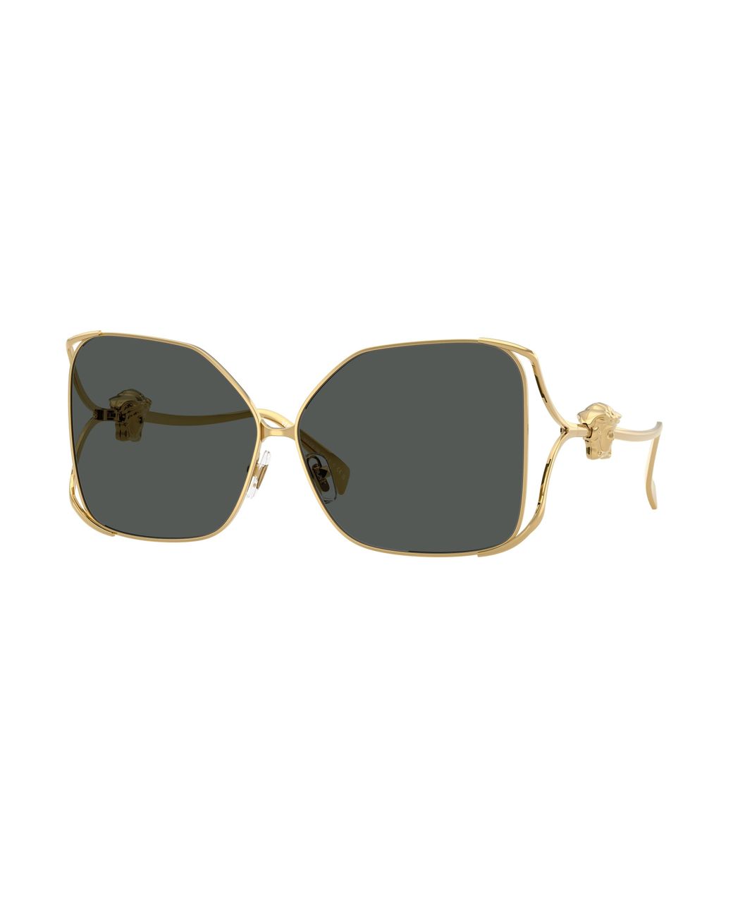 Versace Black Ve2288 100287 Sunglasses Steel Squared Normal