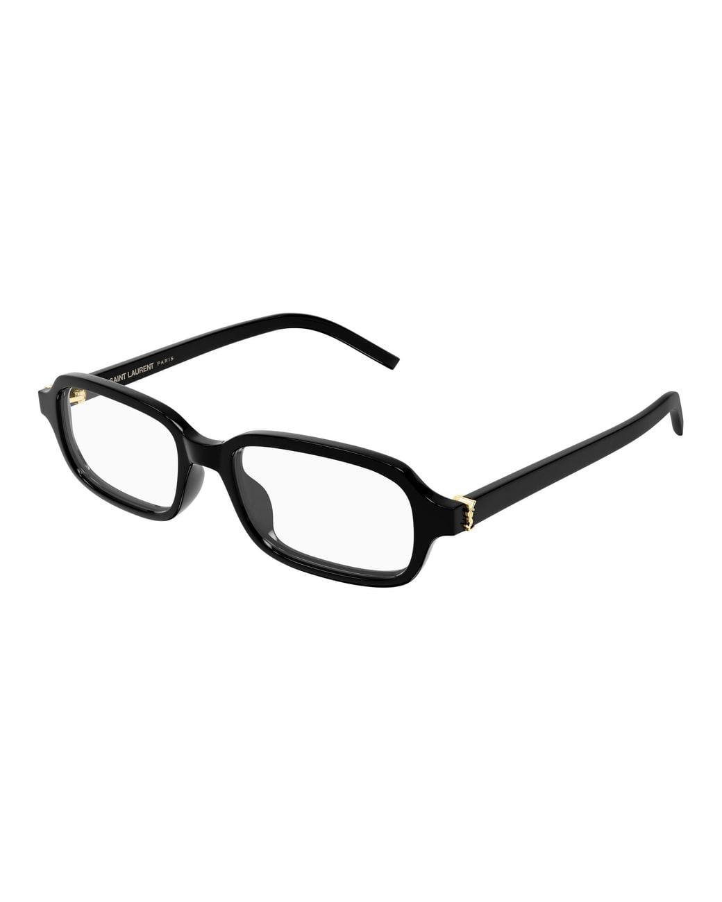Saint Laurent Black Sl M180 001 Optical Frames Acetate Transparent Squared for men