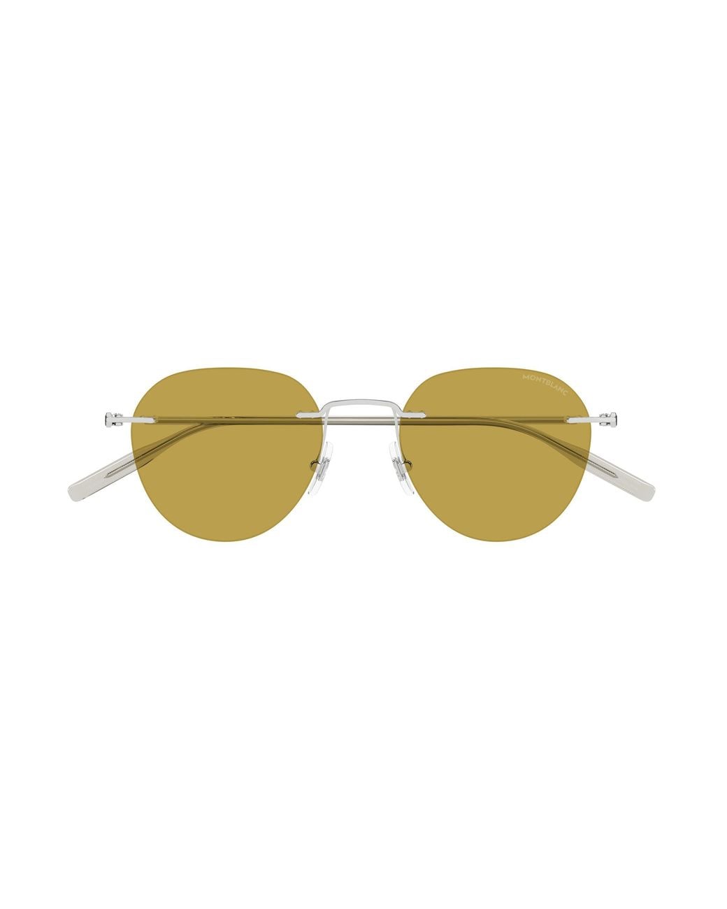 Montblanc Black Mb0428S 005 Sunglasses Metal Round for men