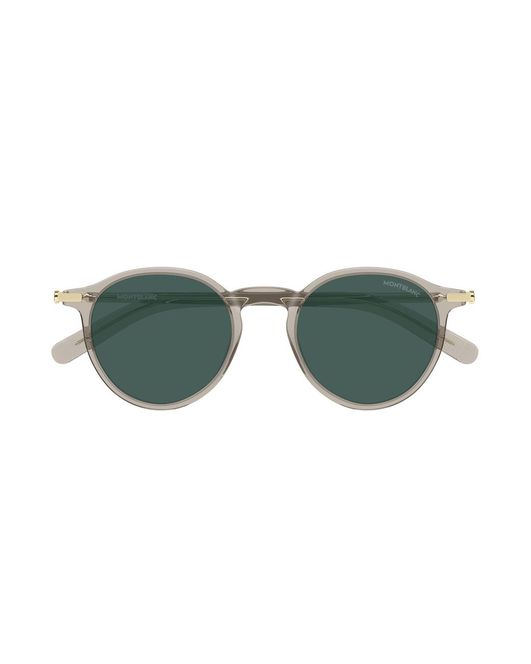 Montblanc Black Mb0461S 004 Sunglasses Injected Round for men