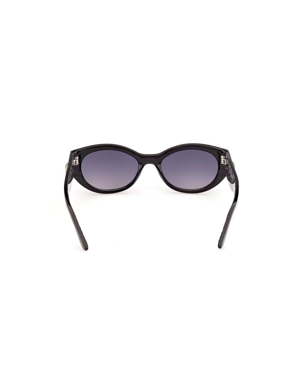 Guess Black Gu00362 01B Sunglasses Injected Smoke Round Normal