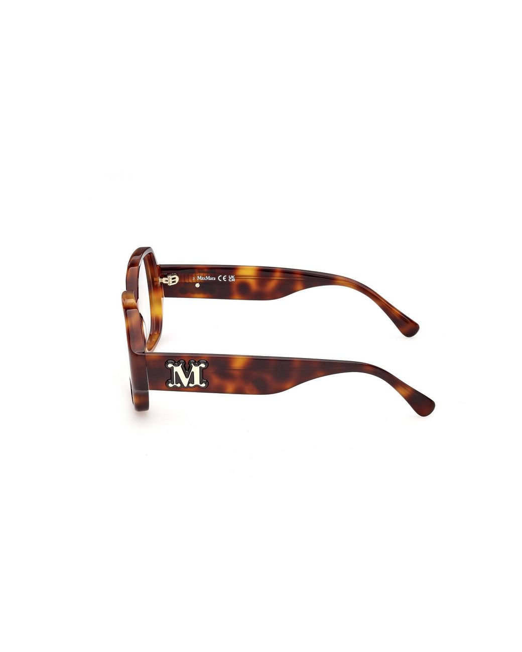 Max Mara Black Mm5252 52 Optical Frames Acetate Geometric Normal