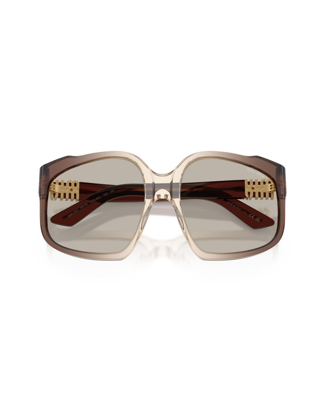 Miu Miu Black Mu A07S 25G40U Sunglasses Acetate Geometric Normal