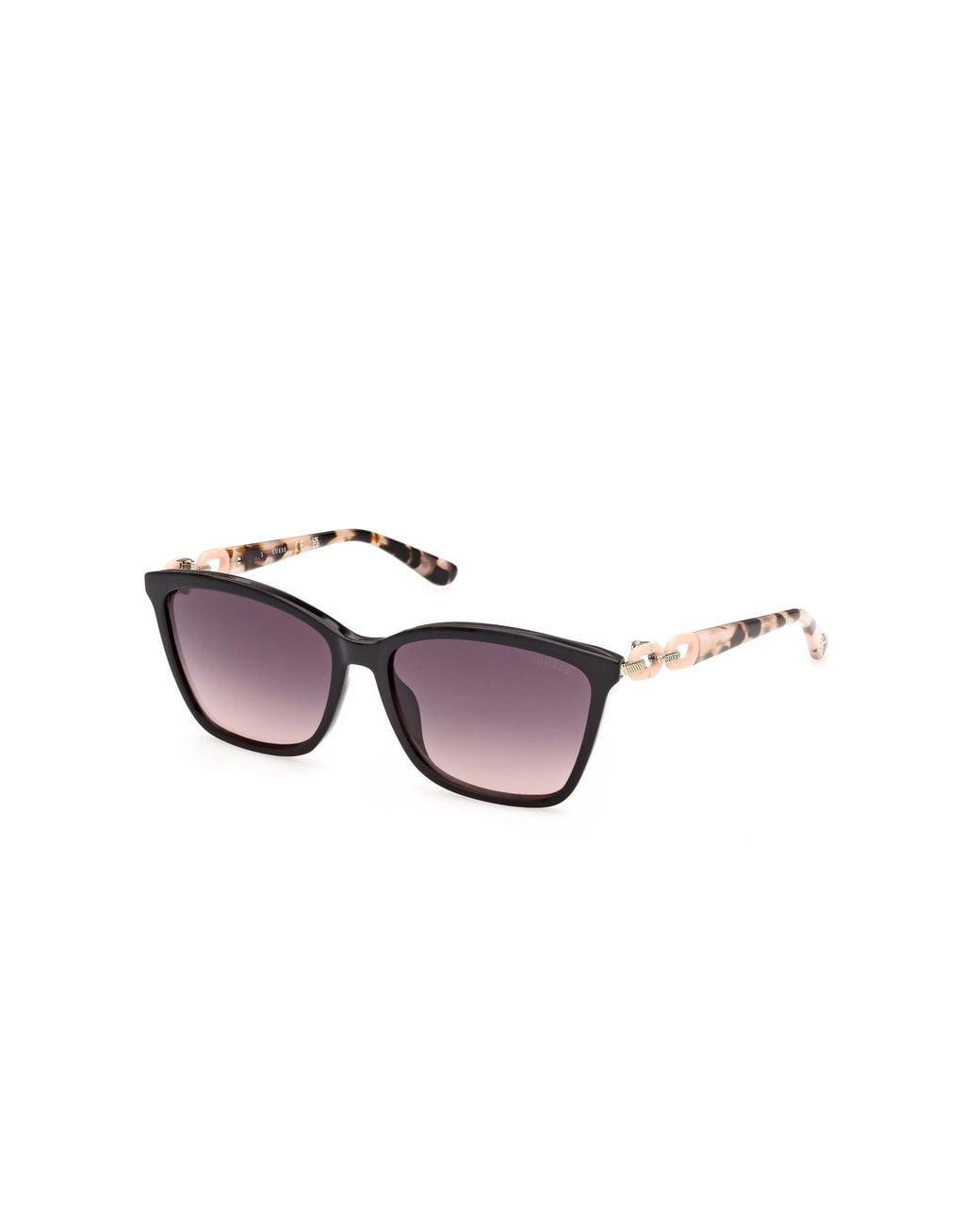 Guess Black Gu00361 01B Sunglasses Acetate Smoke Squared Normal
